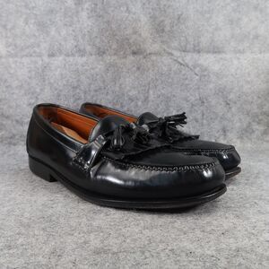 Rockport Shoes Mens 13 Loafer Tassel Fringe Moccasin Leather Black Classic Style